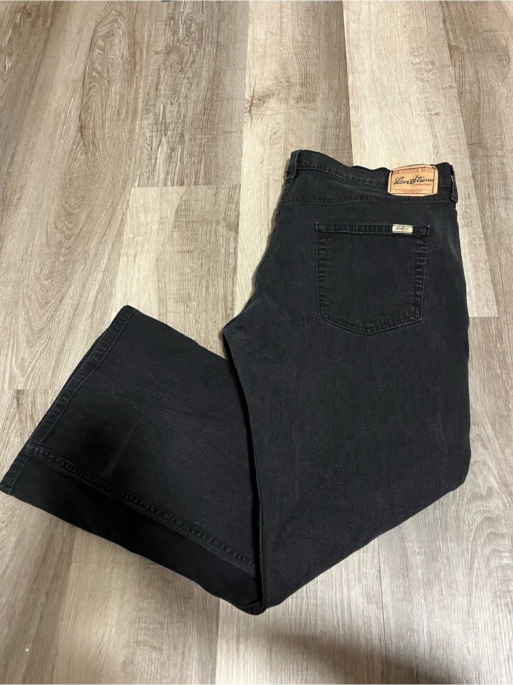 Vintage Levi Strauss Black Bootcut Jeans Womens Size 18 Short 99% Cotton Y2K